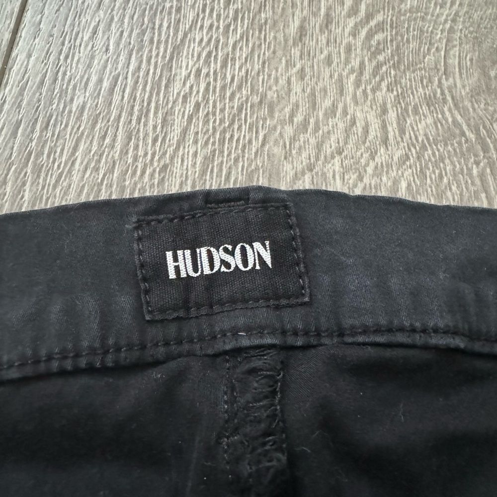 Hudson Denim Black Straight Leg Jeans