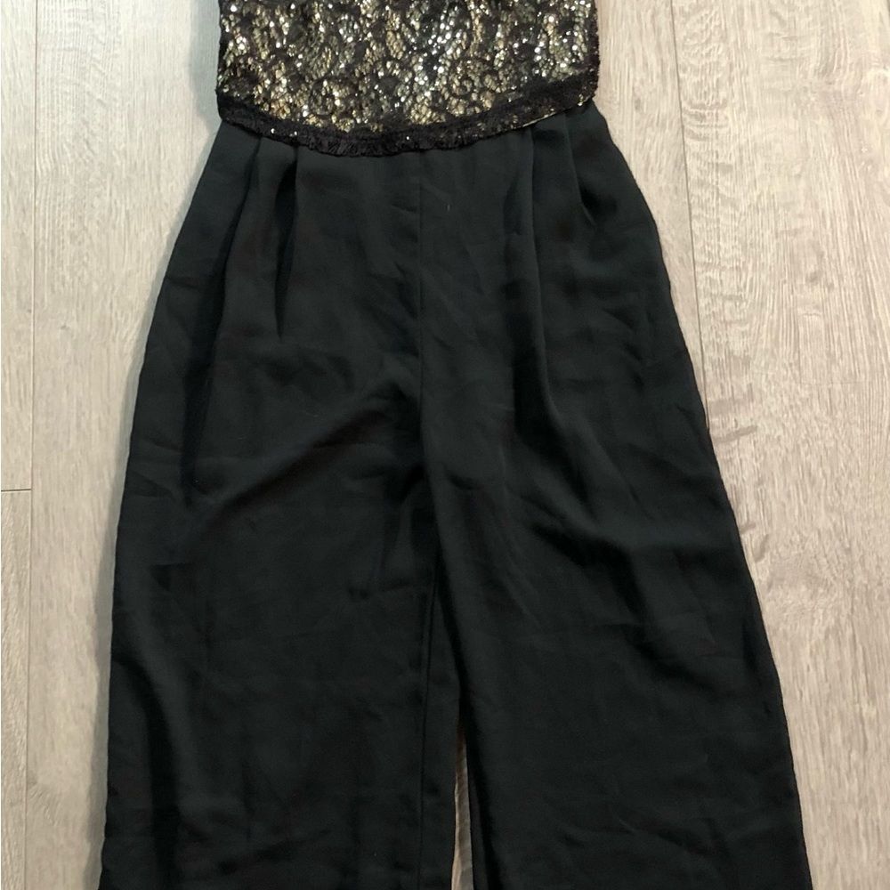 Harlow Vintage Sparkly Black Formal Jumpsuit