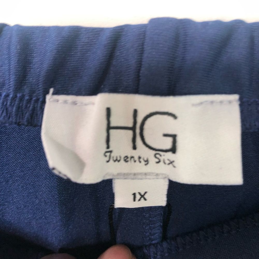 HG Twenty Six Loose Navy Blue Flowy Pants