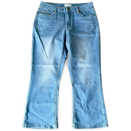 Haute Hippie Light Wash Blue Cropped Denim Jeans