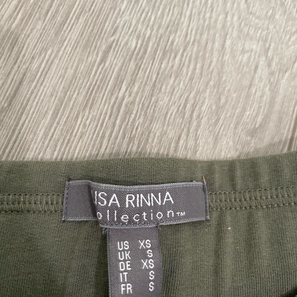 Lisa Rinna Green Cropped Jogger Pants