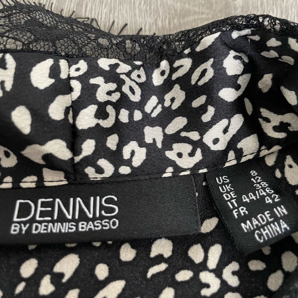 Dennis Basso Tie Neck Lightweight Blouse Shirt