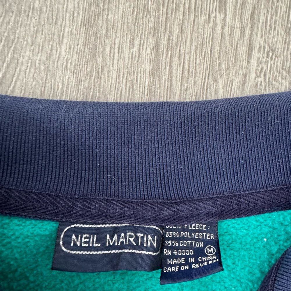 Neil Martin 90s Green Long Sleeve Sweatshirt Sweater