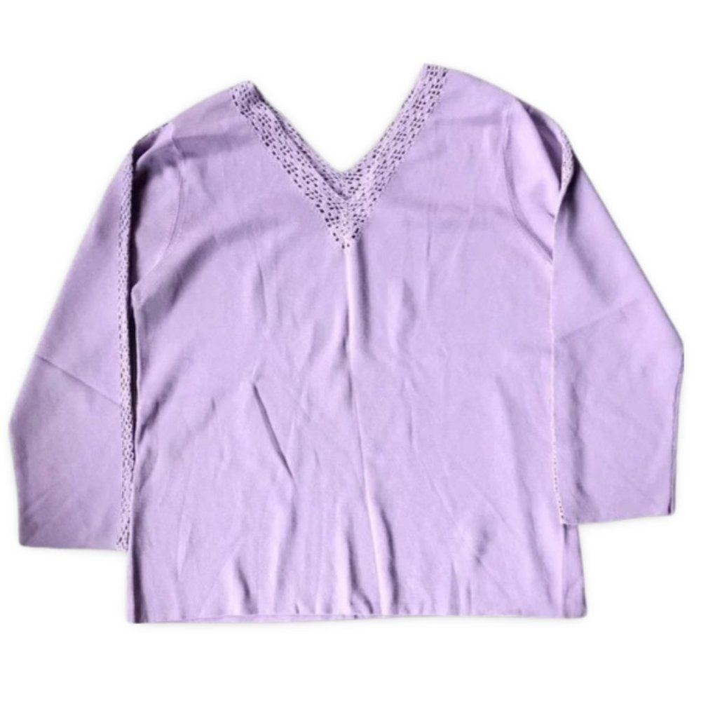 Corducci Lilac Knitted Lightweight Sweater