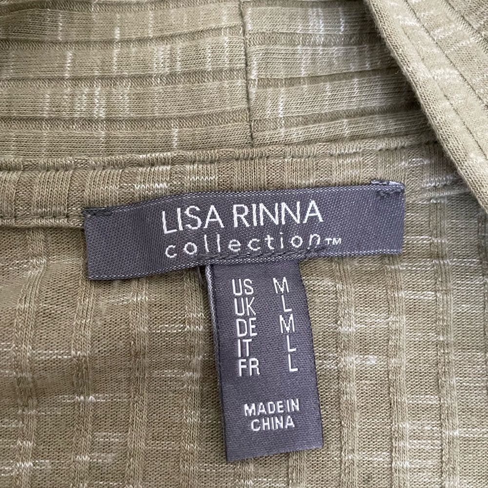 Lisa Rinna Collection Green Pocket Soft Cardigan