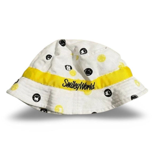 Smiley World Smiley Face Embroidered Bucket Hat