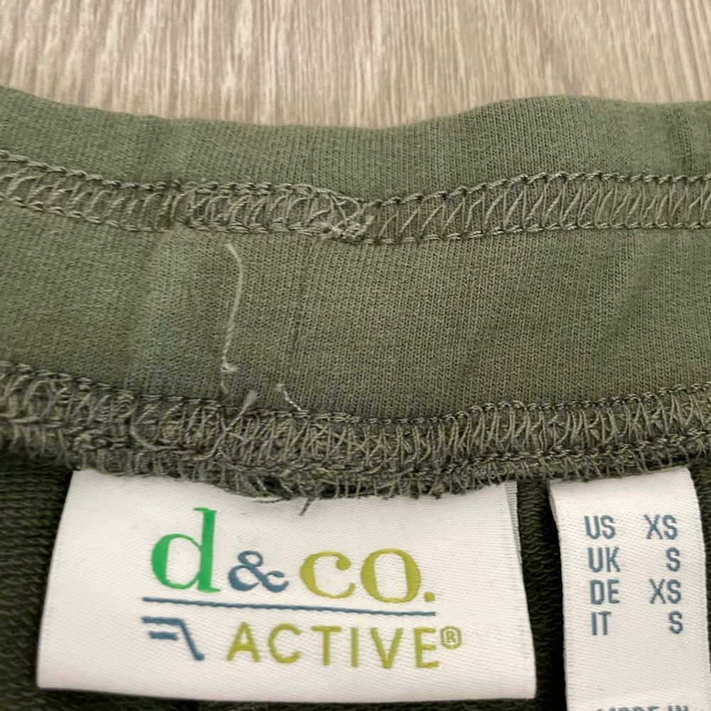 Denim and Co Active Green Jogger Sweat Pants