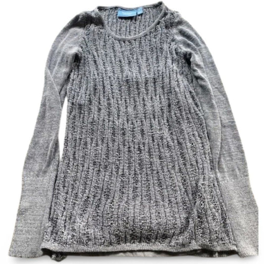 Vera Wang Knitted Grey Casual Sweater