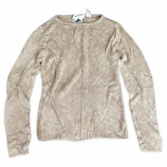 Express Tricot Beige Soft Swirl Sweater