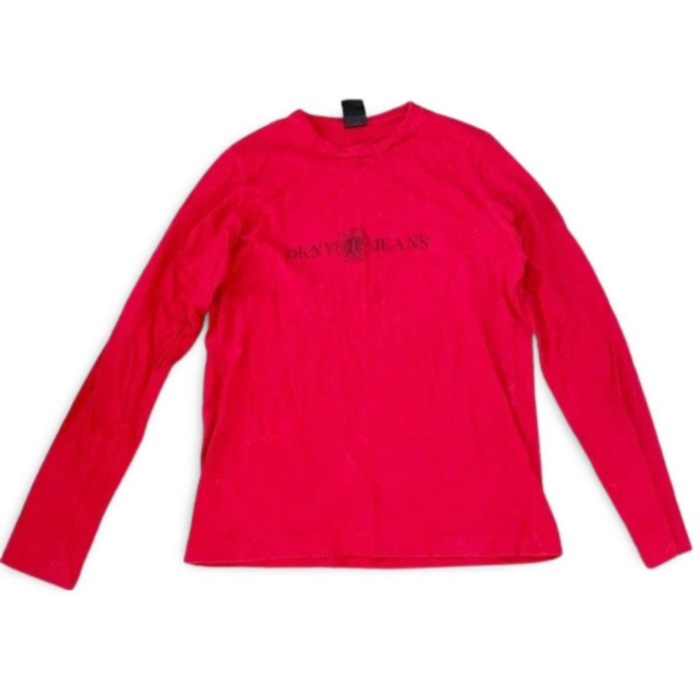 DKNY Jeans Red Long Sleeve Shirt