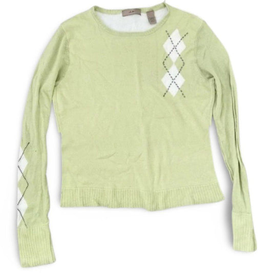 IE Green Knitted Long Sleeve Sweater Top