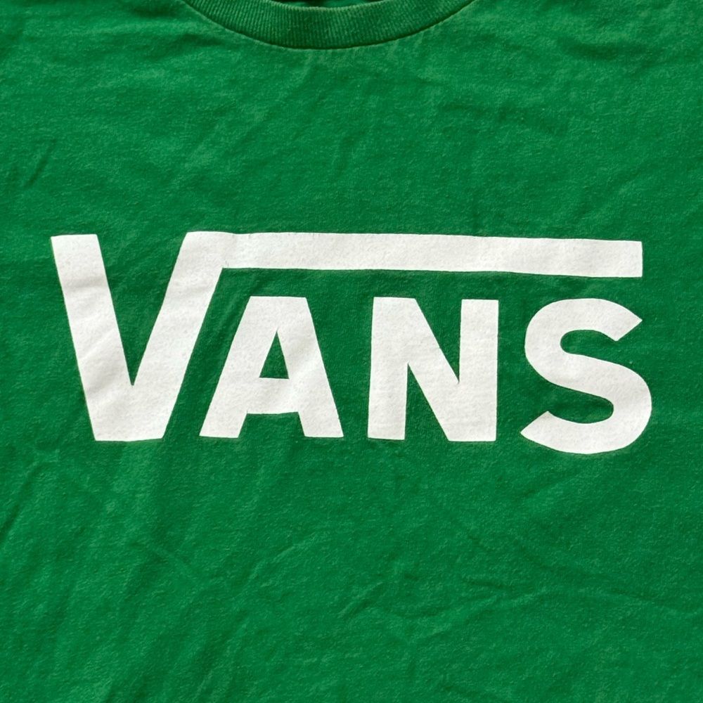 Vans Green Logo Short Sleeve Tee Shirt