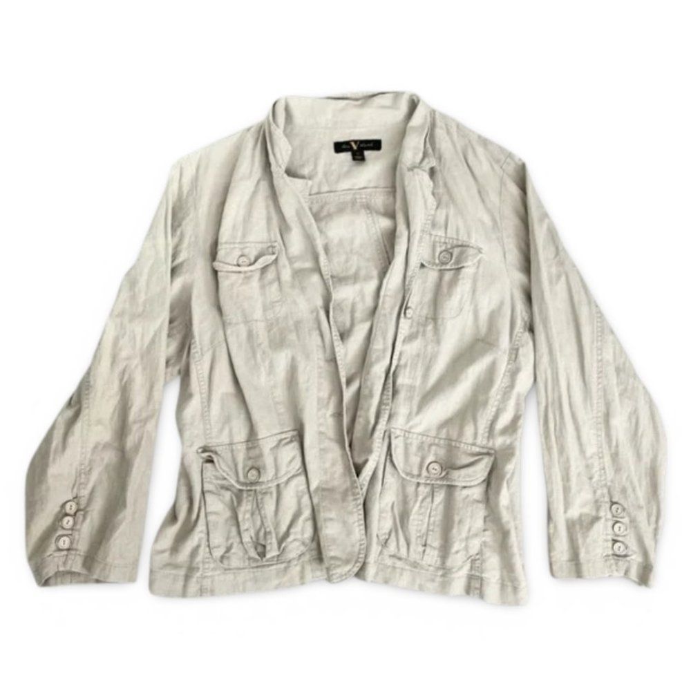 Gloria Vanderbilt Utility Beige Jacket