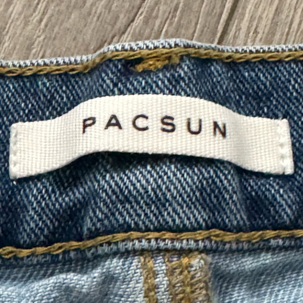 Pacsun High Rise Straight Two Toned Denim Jeans