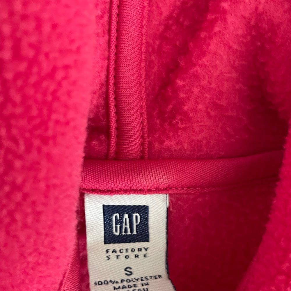 Gap Fleece Pink Zip Up Hooded Jacket