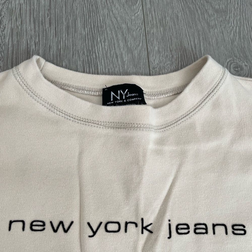 New York and Company Beige Long Sleeve Shirt