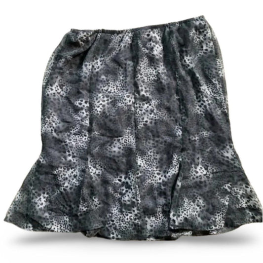 Nordstrom Vintage Grey Animal Print Flowy Skirt