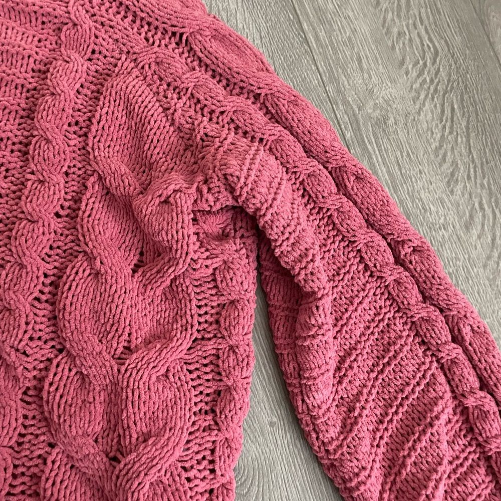 Charlotte Russe Pink Knitted Chunky Sweater