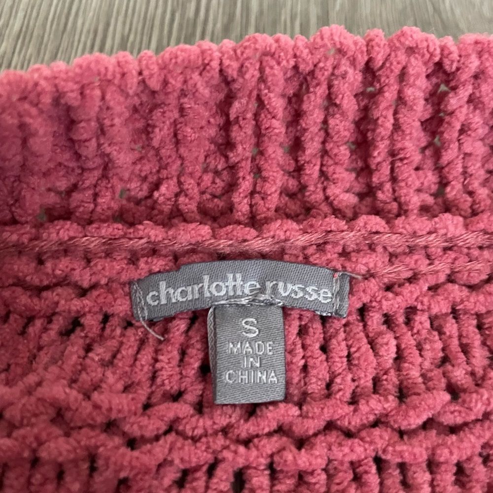 Charlotte Russe Pink Knitted Chunky Sweater