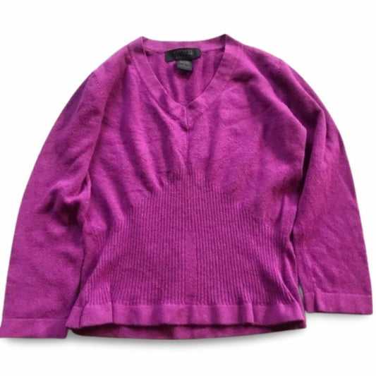 Express Dark Purple Knitted Sweater Top