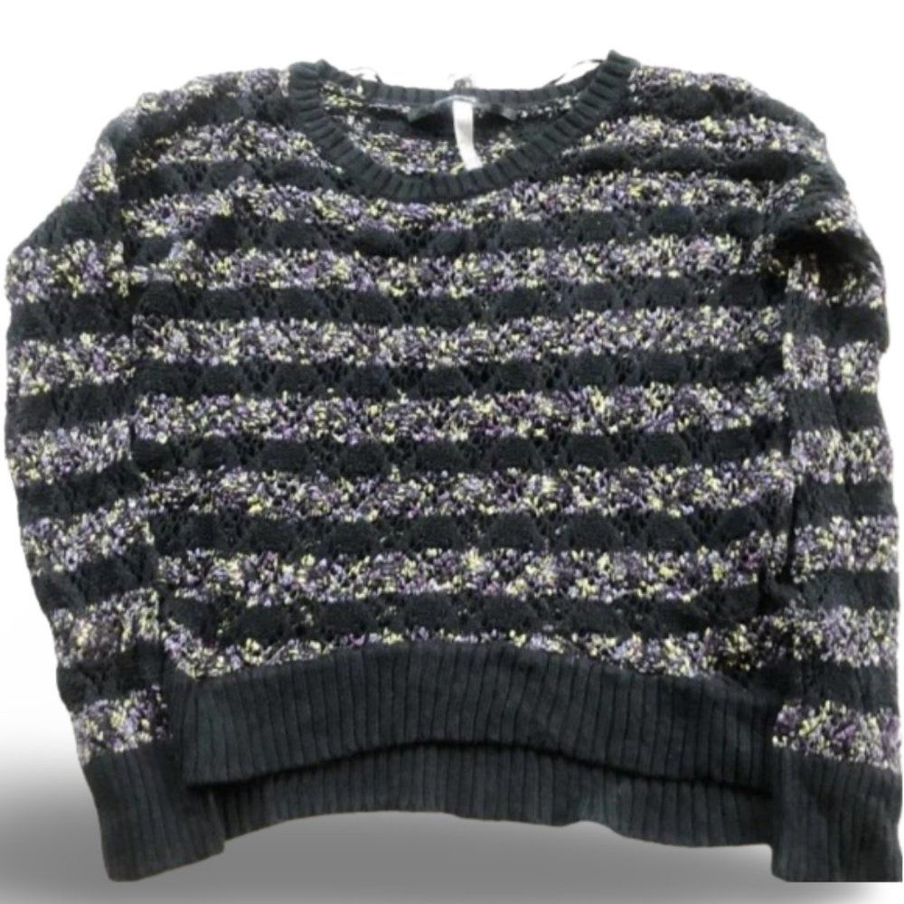 Kensie Confetti Patterned Knitter Sweater