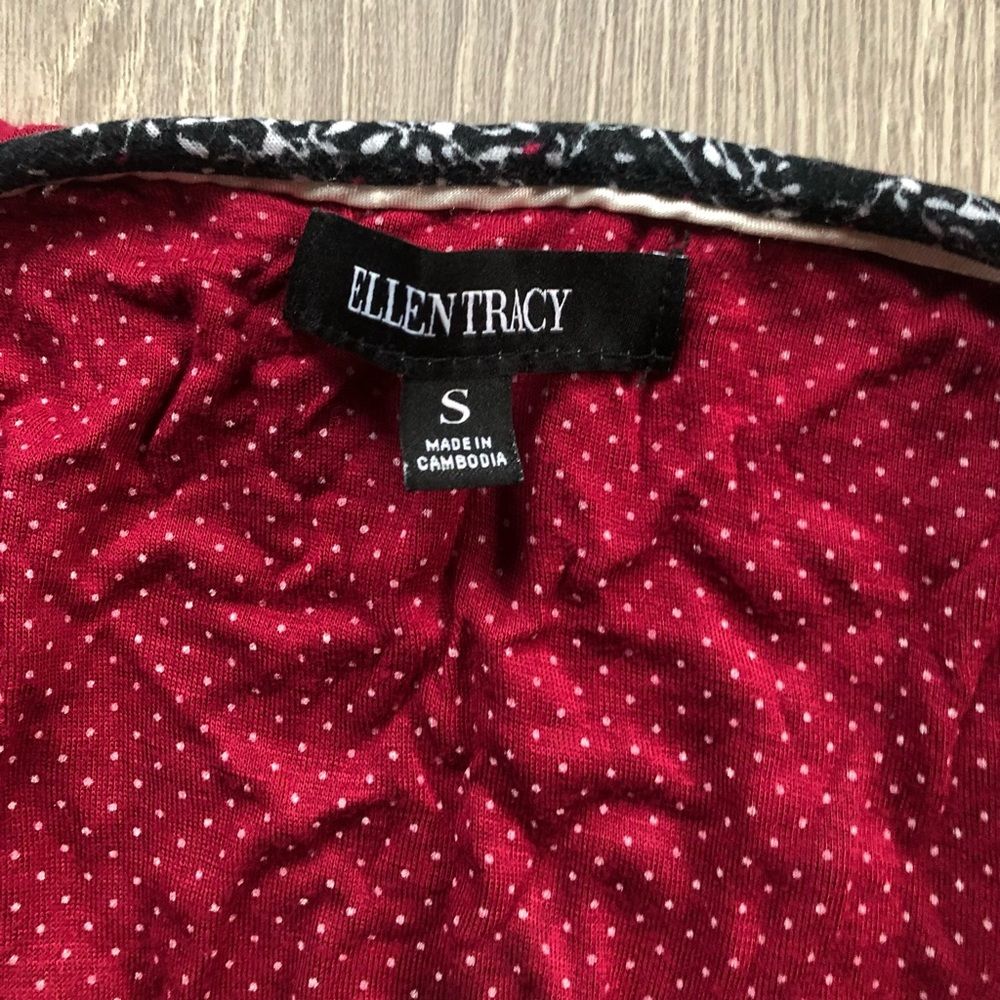 Ellen Tracy Red Polkadotted Pajama Sleepwear Set