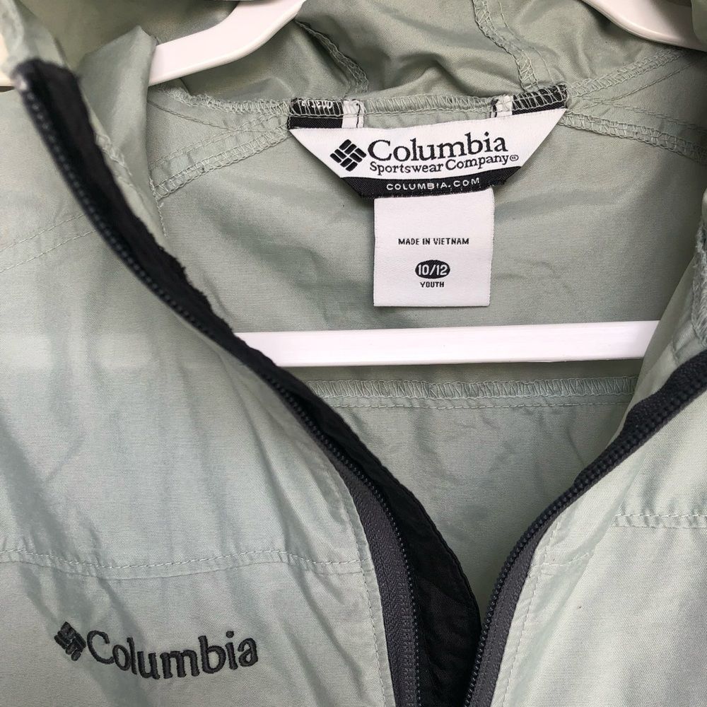 Columbia Grey Zip Up Winter Windbreaker Jacket