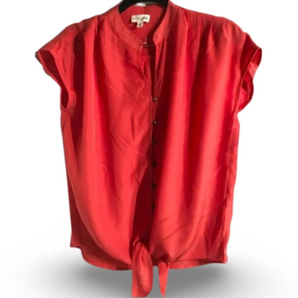 Maison Jules Orange Top Blouse Shirt