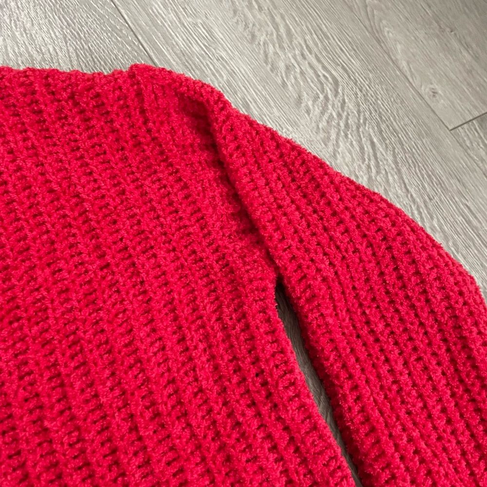 Express Red Knitted Soft Winter Sweater