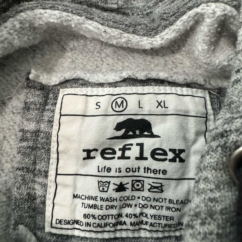 Reflex Grey Love Fleece Hoodie Sweatshirt