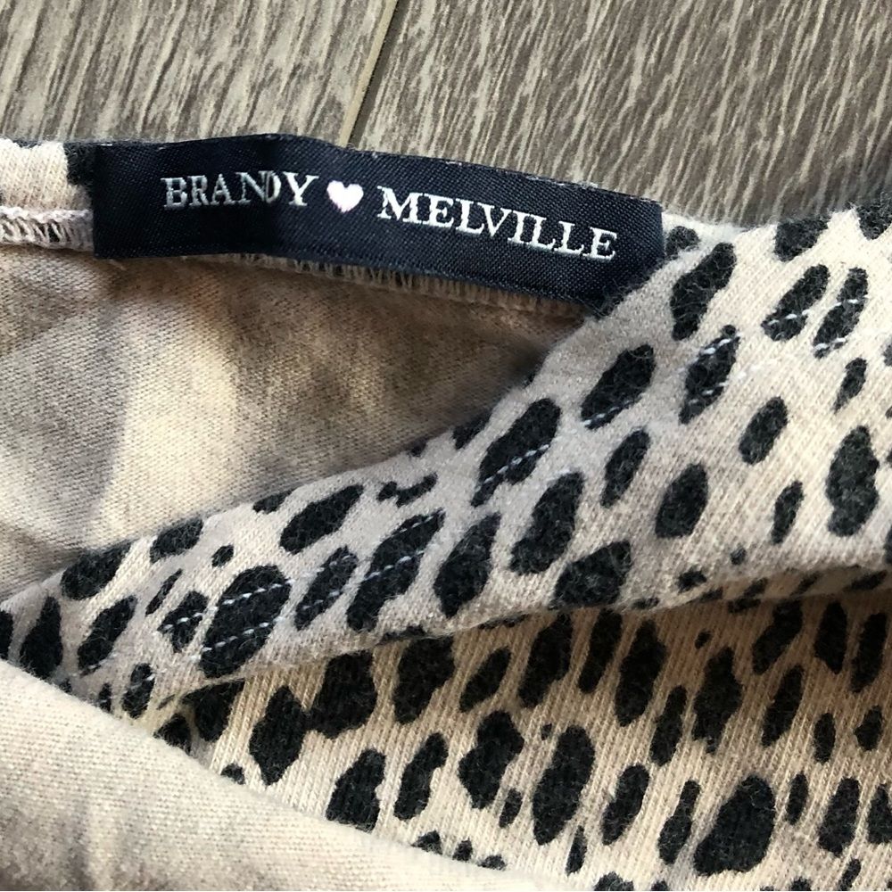 Brandy Melville Cheetah Print Cropped Tank Top