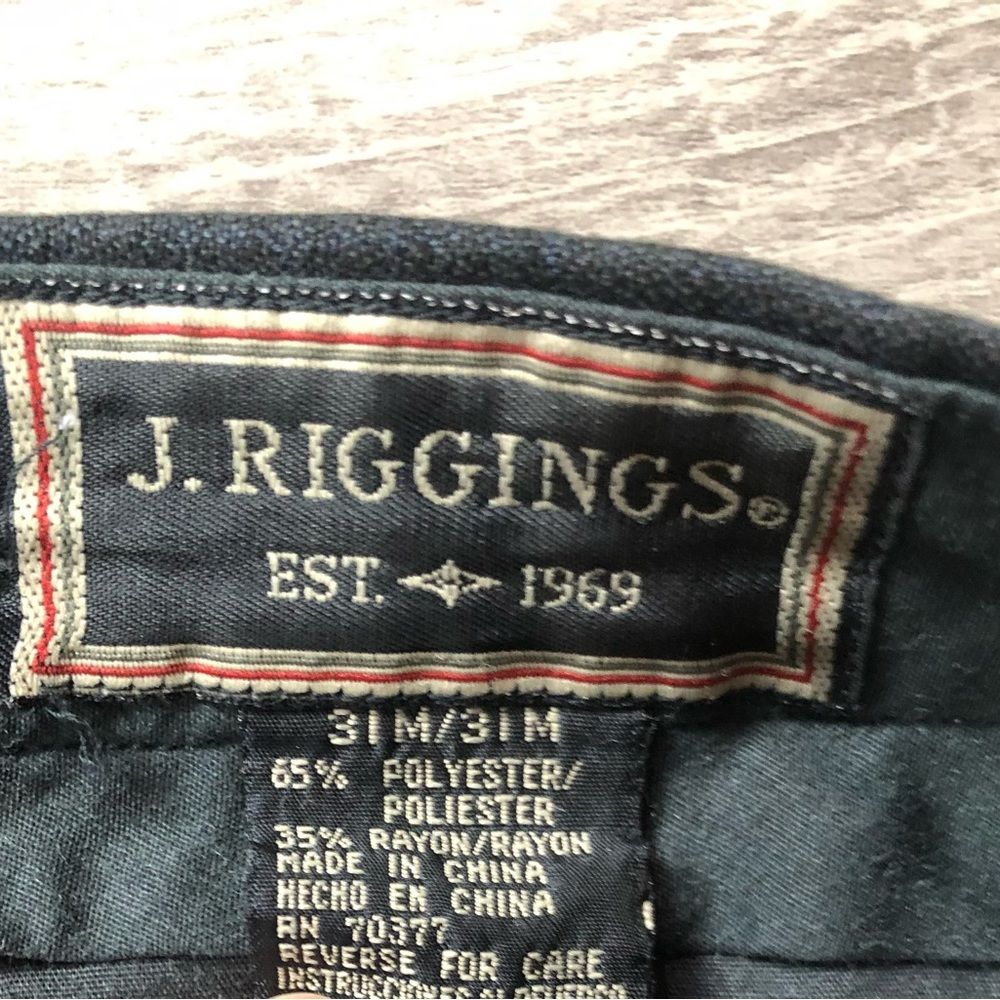 R. Jiggings Dark Grey Slacks Dress Trousers Pants