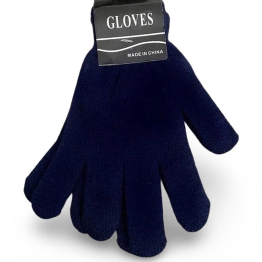 Gloves Navy Blue Knitted Mitten Gloves