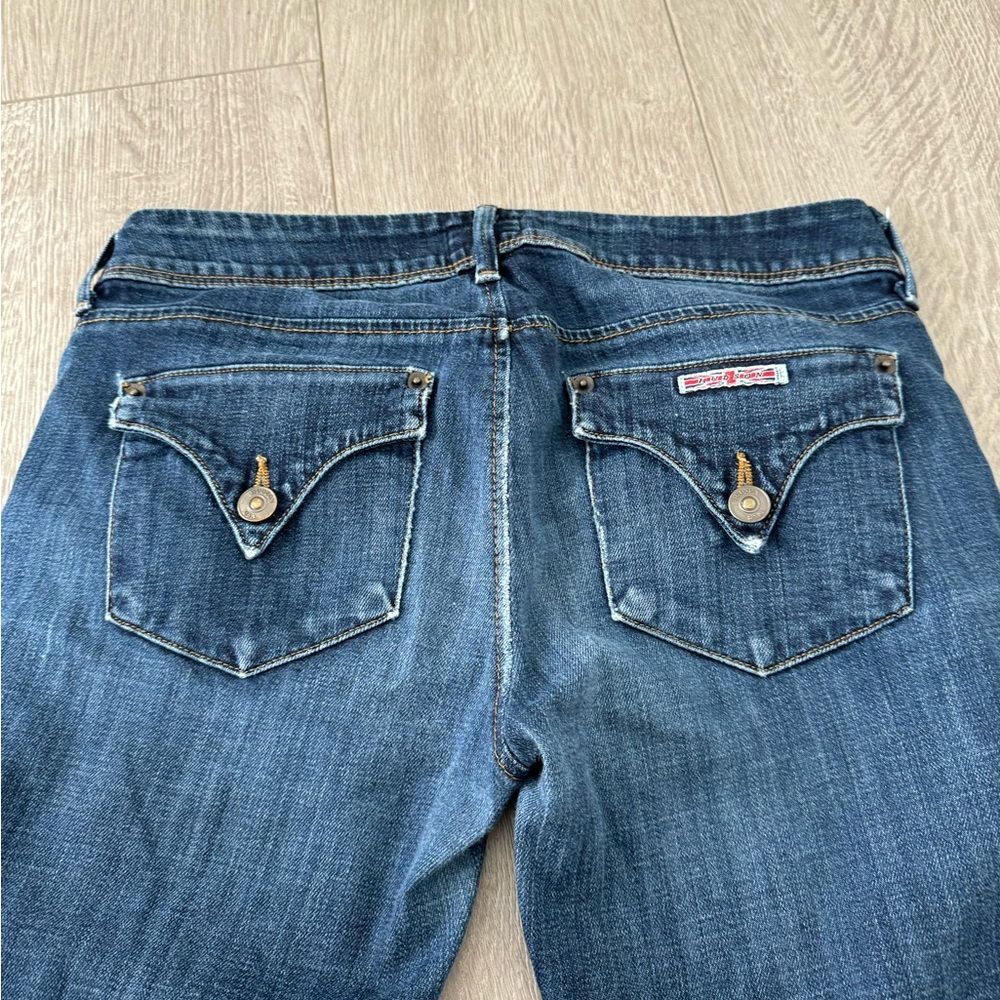 Hudson Denim Blue Straight Legged Jeans