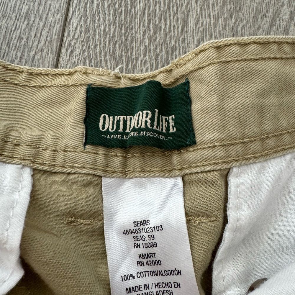 Outdoor Life Tan Pocketed Cargo Shorts