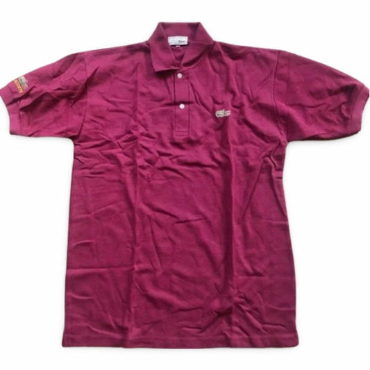 Lacoste Vintage Burgundy Short Sleeve Allogator Polo Shirt