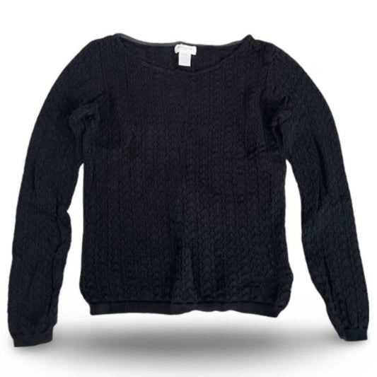 Jones New York Knitted Black Loose Sweater