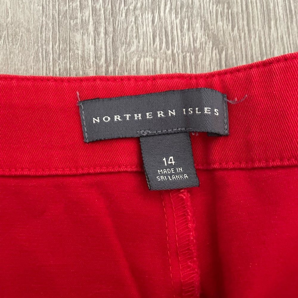 North Isles Red Bermuda Shorts