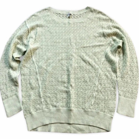 Halogen Light Green Knitted Long Sleeve Sweater