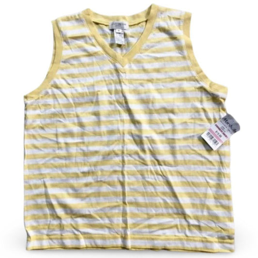 Jones New York NWT Yellow Striped Shirt Top