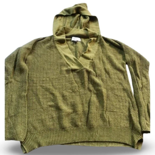 Sonoma Knitted Khaki Color Hooded Sweater