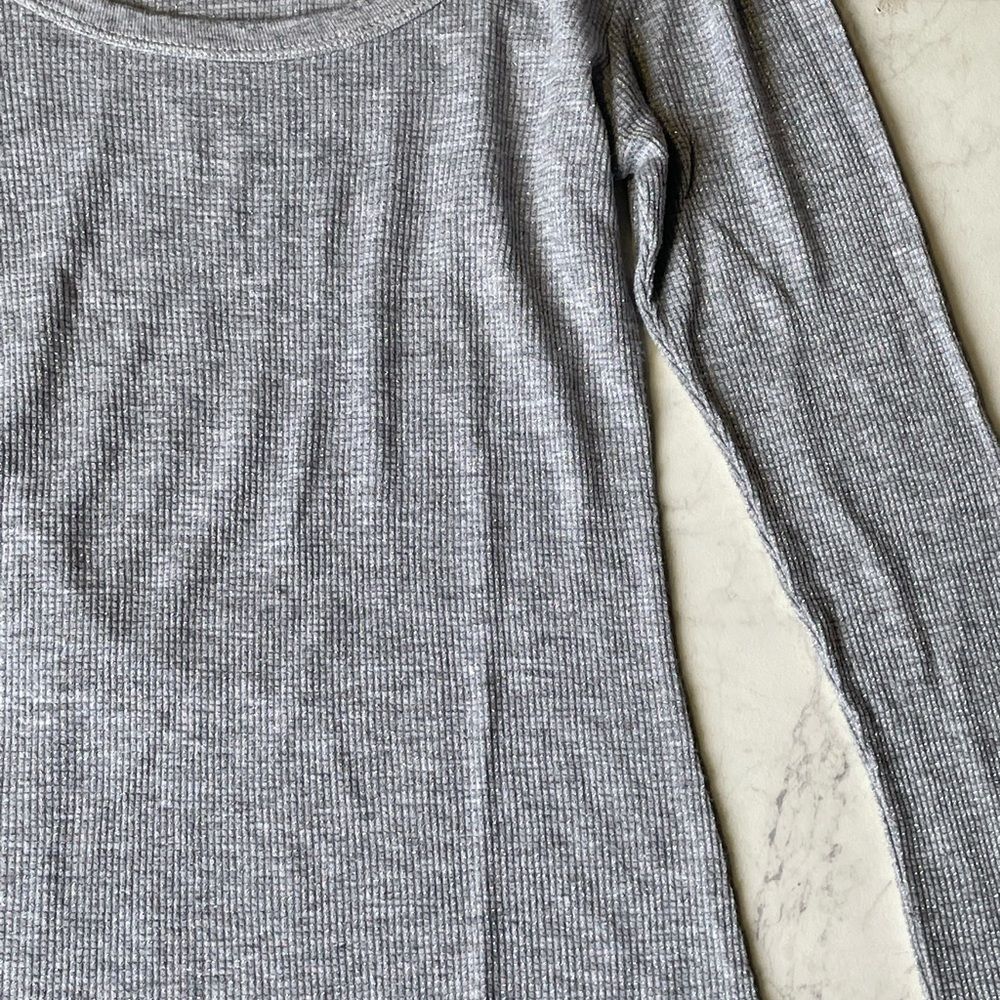 Licorice Long Sleeve Grey Basic Essential Shirt Top