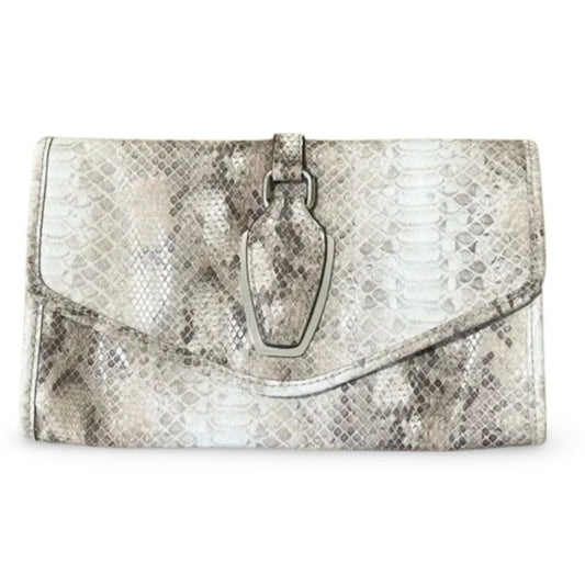 Liz Clairborne Snake Scale Pattern Buckle Clutch