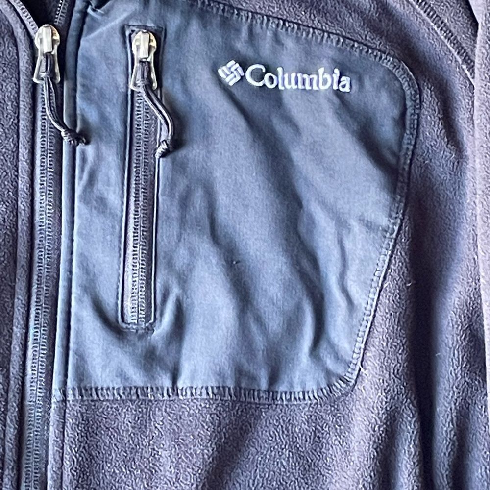 Columbia Dark Grey Fleece Zip Up Jacket