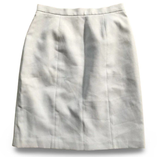 Petite Sophisticate Vintage Light Blue Formal Office Skirt