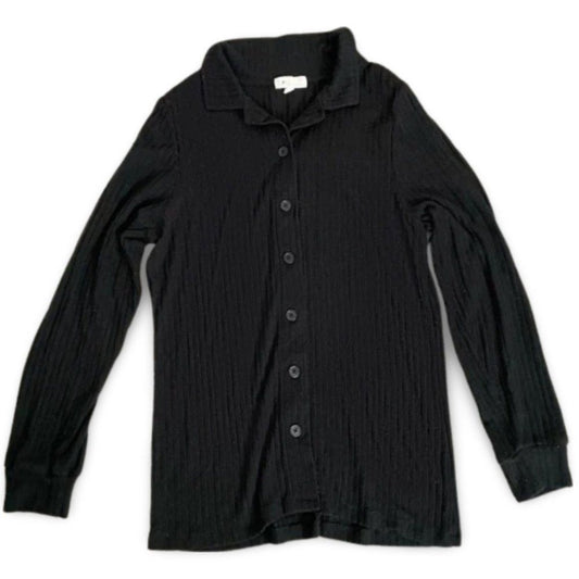 I Am Black Soft Knitted Buttoned Cardigan Sweater