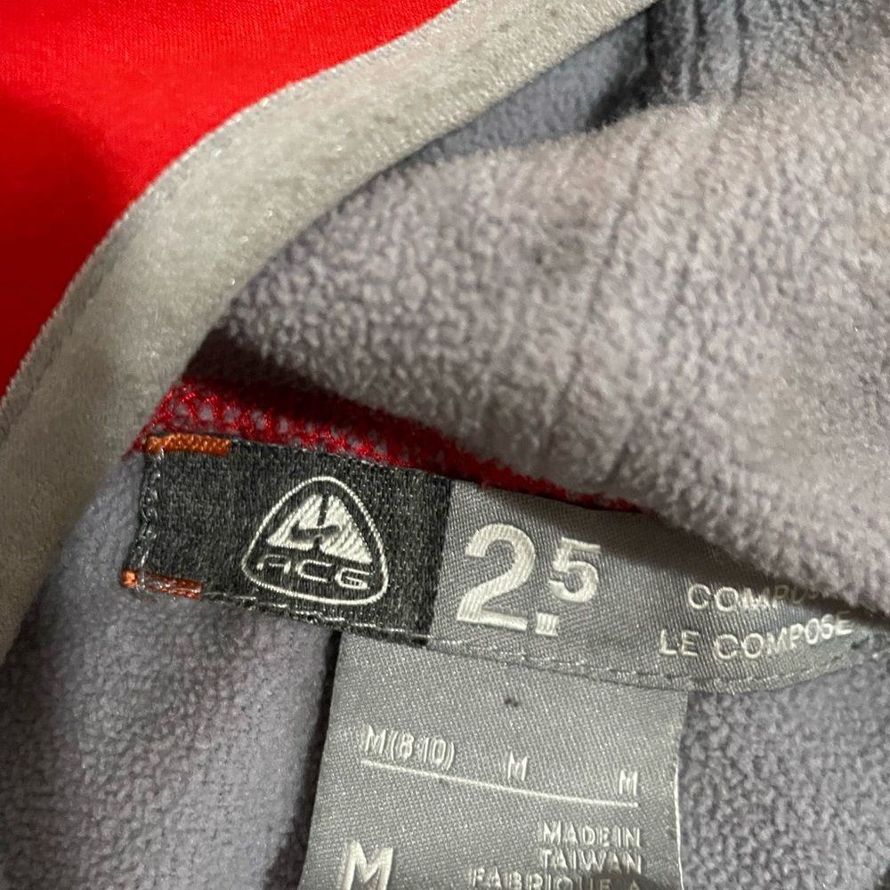 Nike ACG Red Zip Up Winter Jacket