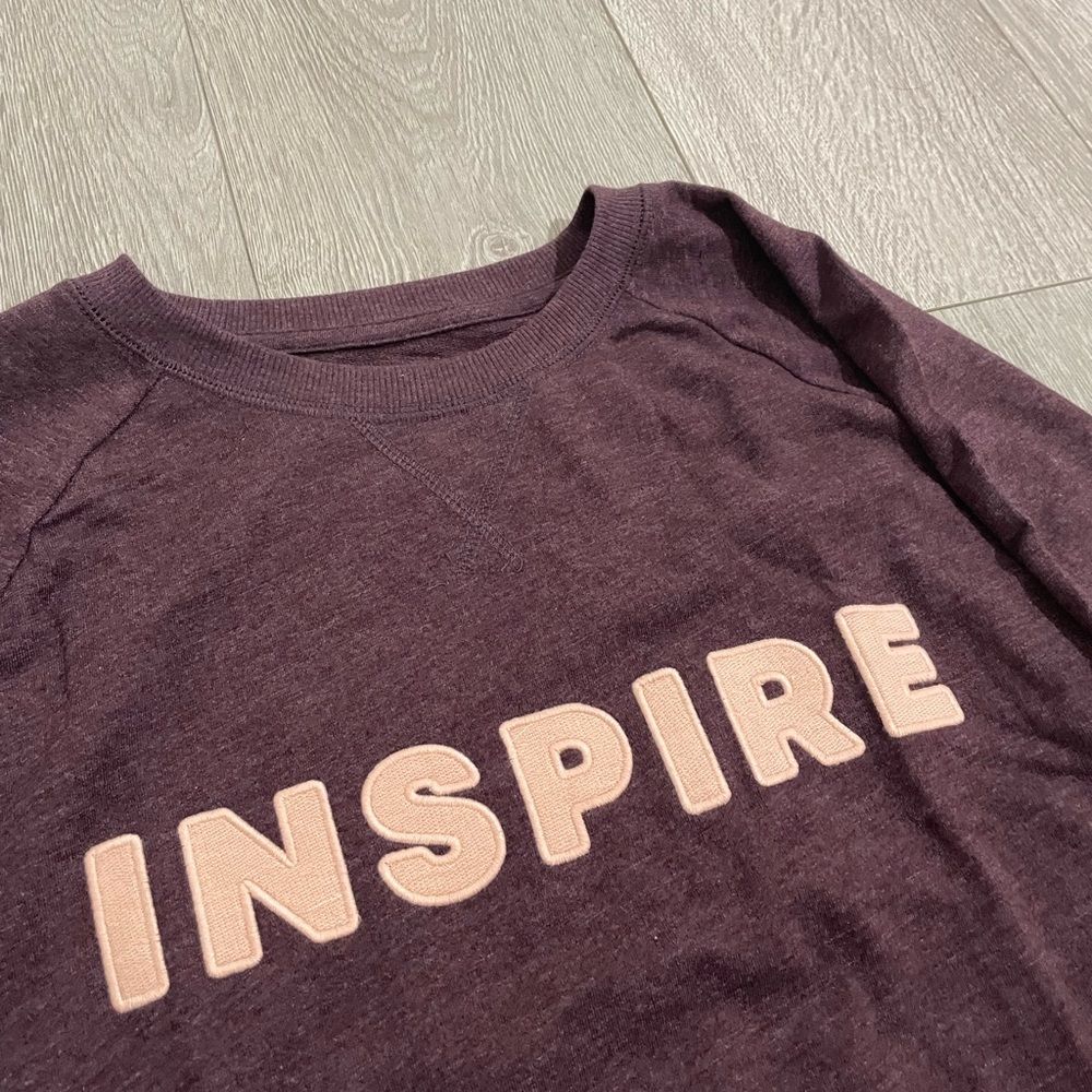 Sonoma Mauve Inspire Long Sleeve Pullover Crewneck Sweater