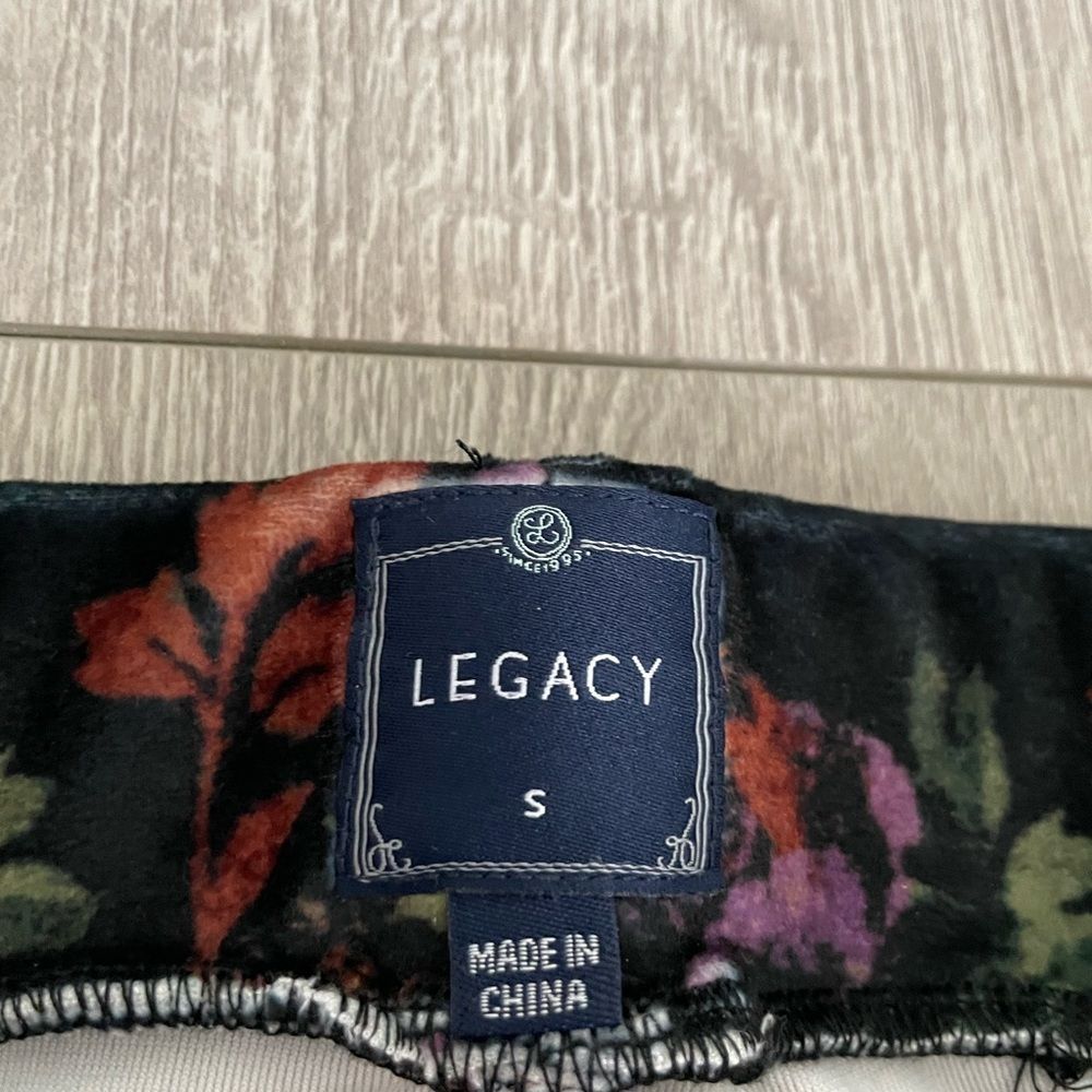 Legacy Soft Suede Floral Print Leggings Jeans