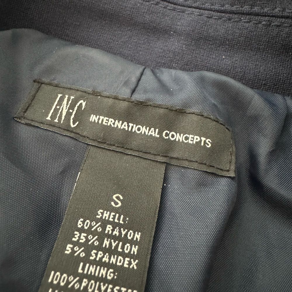 INC International Concepts Blue Blazer Coat